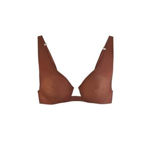 SKIMS NAKED UNDERWIRE PLUNGE BRA JASPER 40D